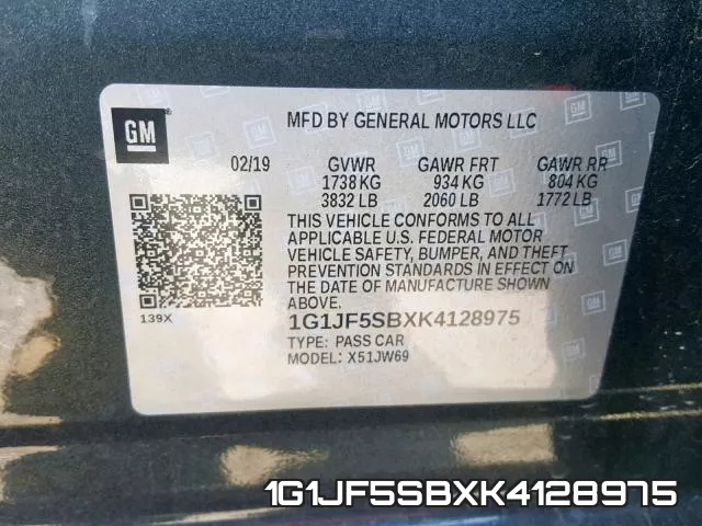 1G1JF5SBXK4128975 фото 2