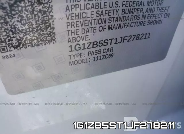 1G1ZB5ST1JF278211 фото 10