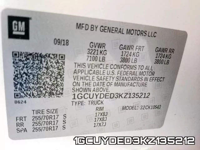 1GCUYDED3KZ135212 фото 2