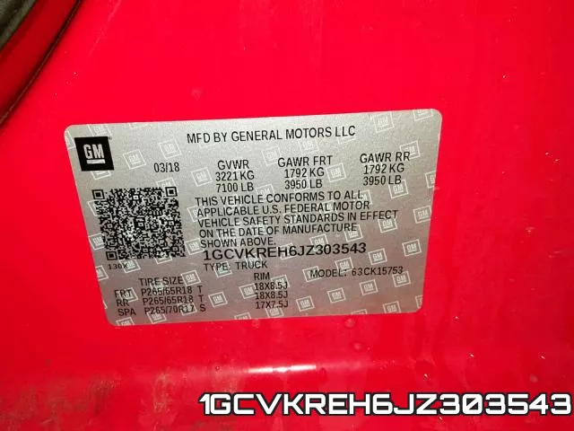 1GCVKREH6JZ303543 фото 2