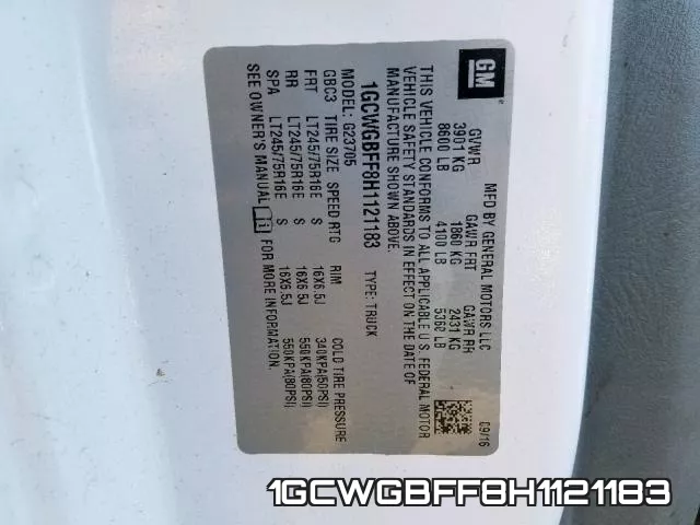 1GCWGBFF8H1121183 фото 2
