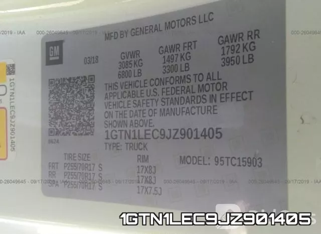 1GTN1LEC9JZ901405 фото 10