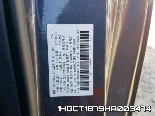 1HGCT1B79HA003474 фото 2