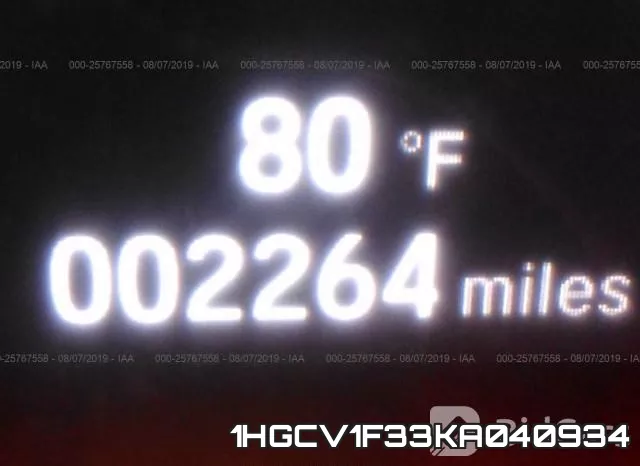 1HGCV1F33KA040934 фото 8