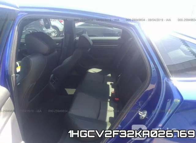 1HGCV2F32KA026769 фото 9