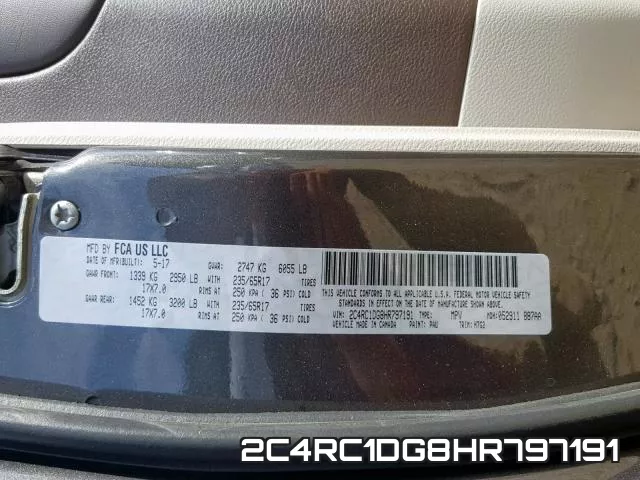 2C4RC1DG8HR797191 фото 2