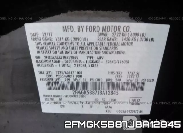 2FMGK5B87JBA12845 фото 10