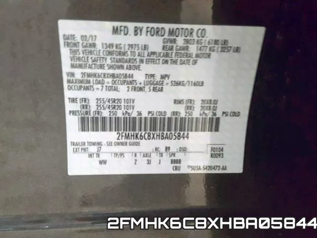 2FMHK6C8XHBA05844 фото 2