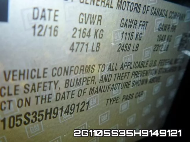 2G1105S35H9149121 фото 2