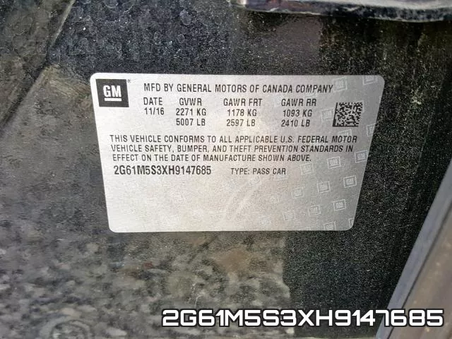 2G61M5S3XH9147685 фото 2