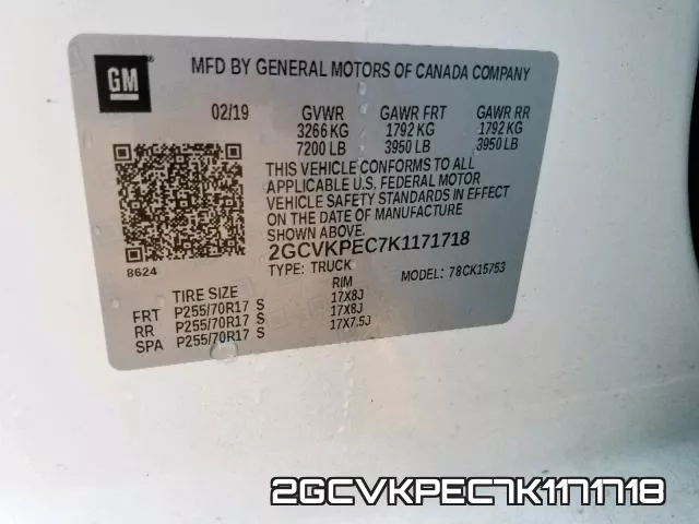 2GCVKPEC7K1171718 фото 2