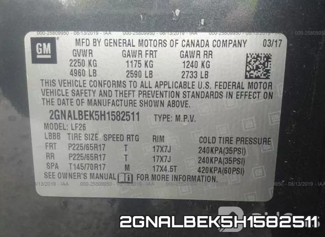 2GNALBEK5H1582511 фото 10