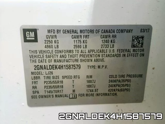 2GNALDEK4H1587579 фото 2