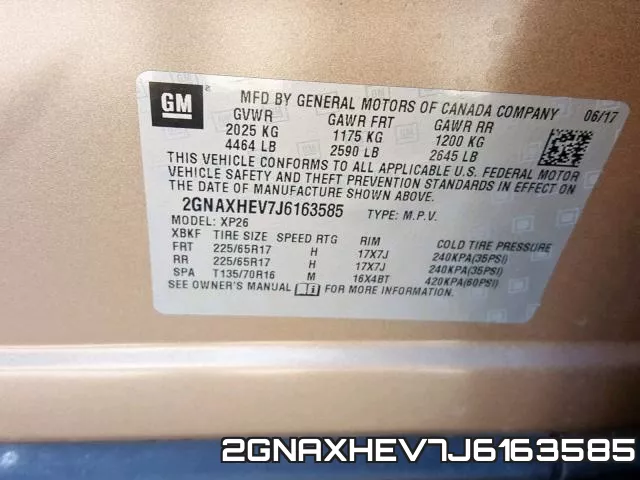 2GNAXHEV7J6163585 фото 2