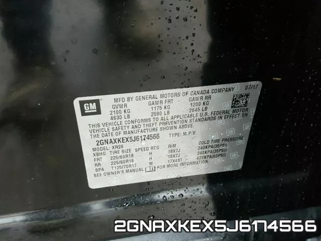 2GNAXKEX5J6174566 фото 2