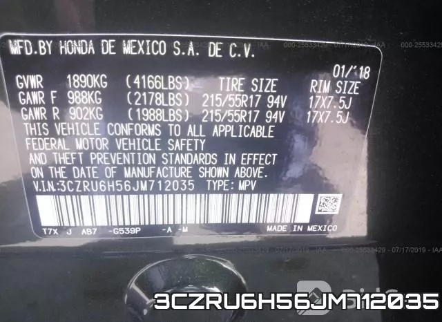 3CZRU6H56JM712035 фото 10