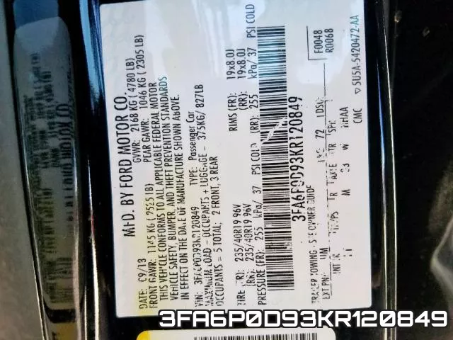 3FA6P0D93KR120849 фото 2