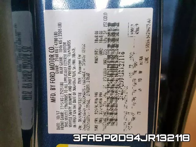 3FA6P0D94JR132118 фото 2