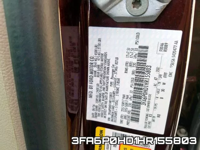 3FA6P0HD1HR155803 фото 2
