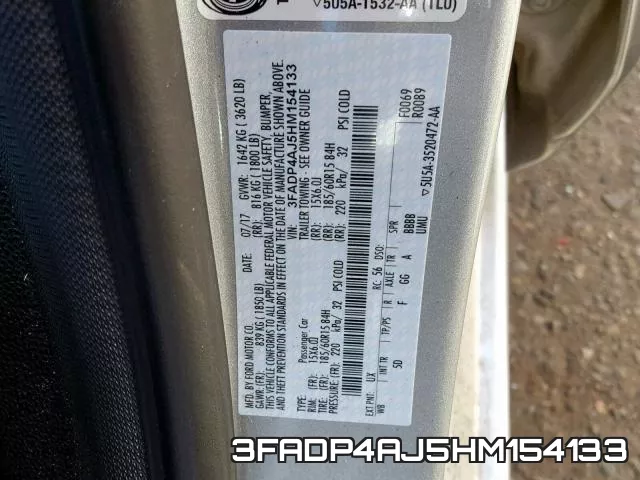 3FADP4AJ5HM154133 фото 2