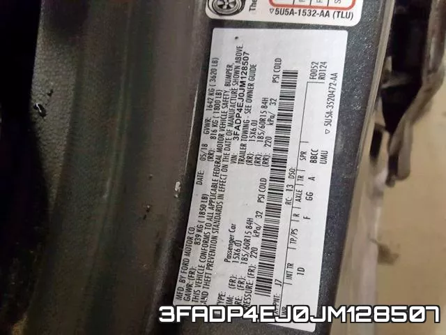 3FADP4EJ0JM128507 фото 2