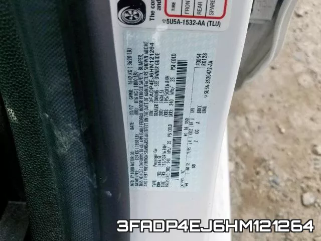 3FADP4EJ6HM121264 фото 2