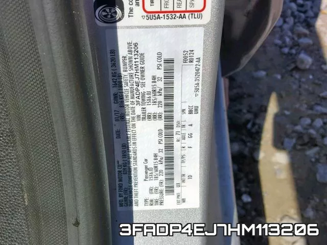 3FADP4EJ7HM113206 фото 2