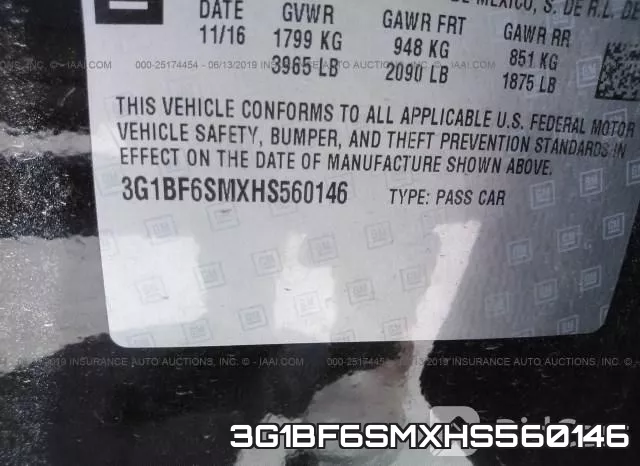 3G1BF6SMXHS560146 фото 10