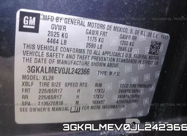 3GKALMEV0JL242366 фото 10