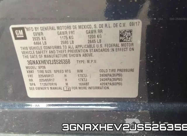 3GNAXHEV2JS526358 фото 10