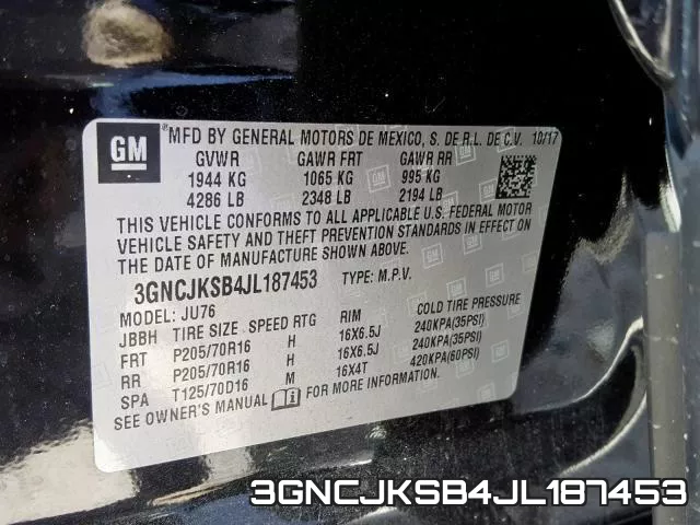3GNCJKSB4JL187453 фото 2