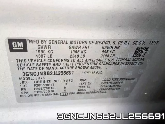3GNCJNSB2JL256691 фото 2
