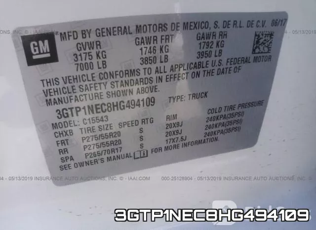 3GTP1NEC8HG494109 фото 10