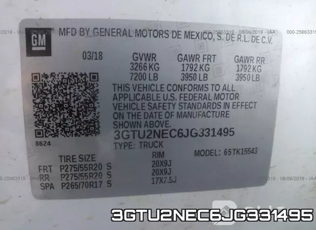 3GTU2NEC6JG331495 фото 9