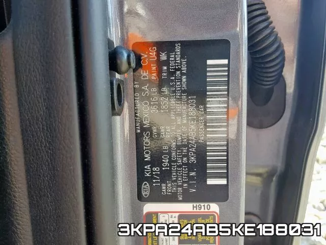 3KPA24AB5KE188031 фото 2