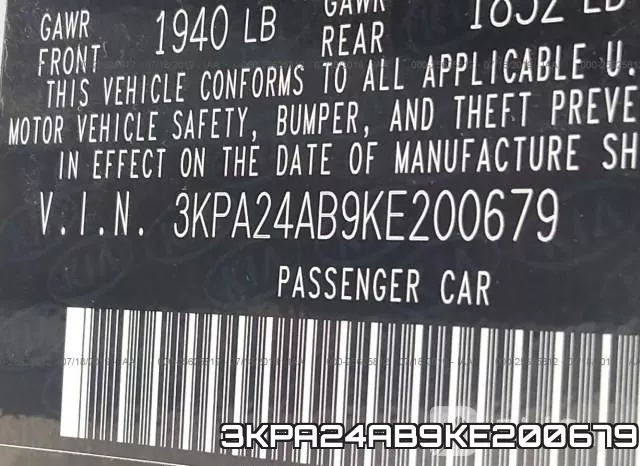 3KPA24AB9KE200679 фото 10