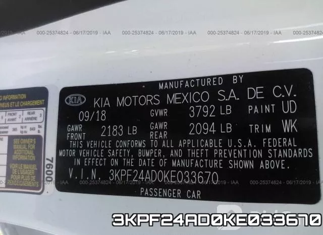 3KPF24AD0KE033670 фото 10