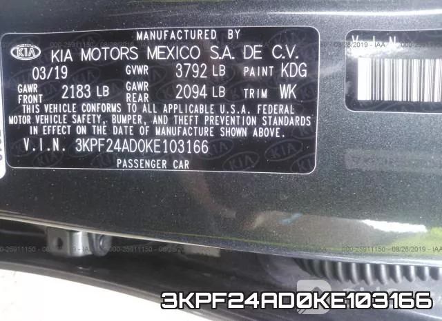 3KPF24AD0KE103166 фото 10