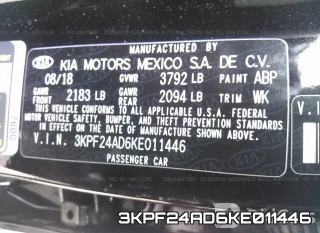 3KPF24AD6KE011446 фото 10