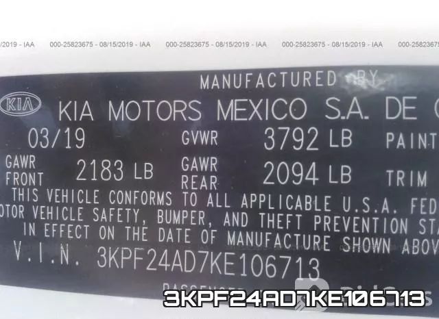 3KPF24AD7KE106713 фото 10
