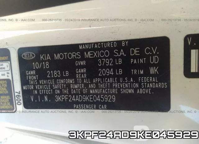 3KPF24AD9KE045929 фото 10