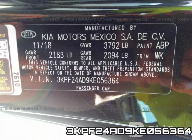 3KPF24AD9KE056364 фото 10