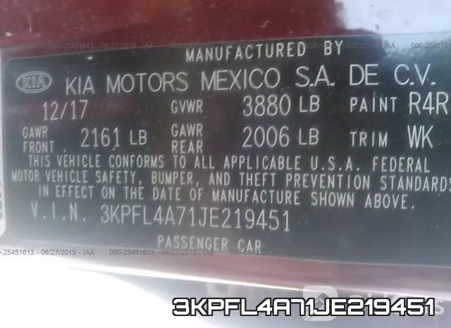 3KPFL4A71JE219451 фото 10