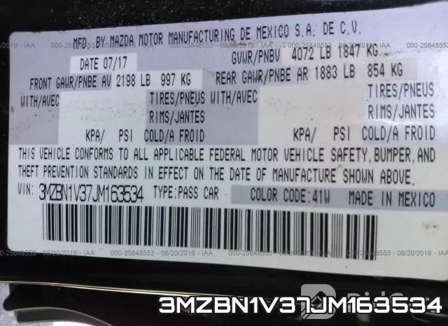 3MZBN1V37JM163534 фото 10