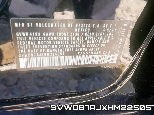 3VWDB7AJXHM225057 фото 2