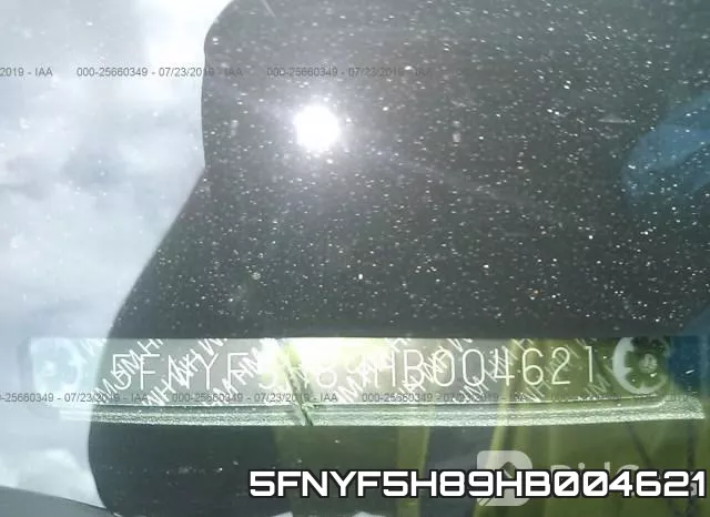 5FNYF5H89HB004621 фото 10