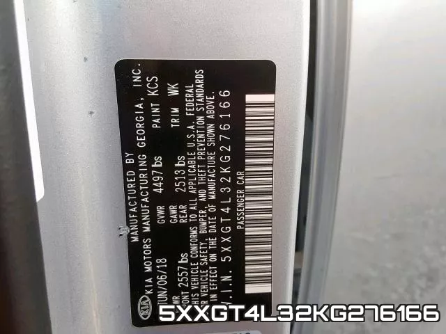 5XXGT4L32KG276166 фото 2