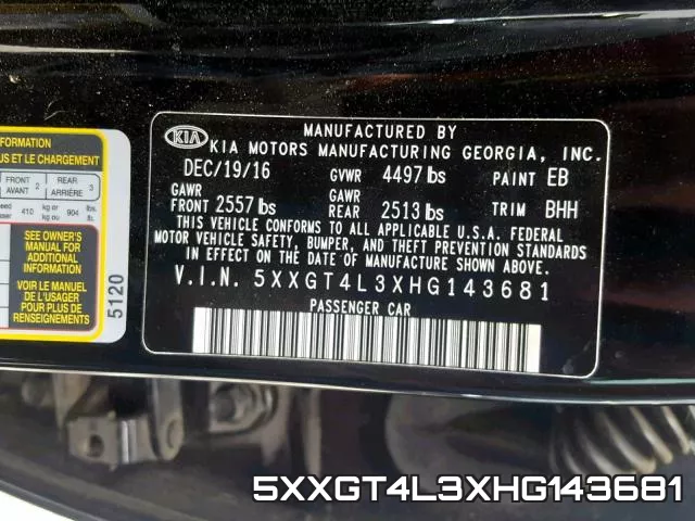 5XXGT4L3XHG143681 фото 2