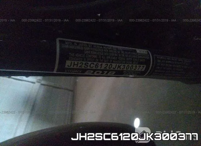 JH2SC6120JK300377 фото 2