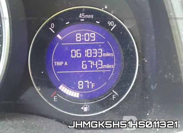 JHMGK5H51HS011321 фото 8